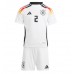 Camiseta Alemania Antonio Rudiger #2 Primera Equipación Replica Eurocopa 2024 para niños mangas cortas (+ Pantalones cortos)